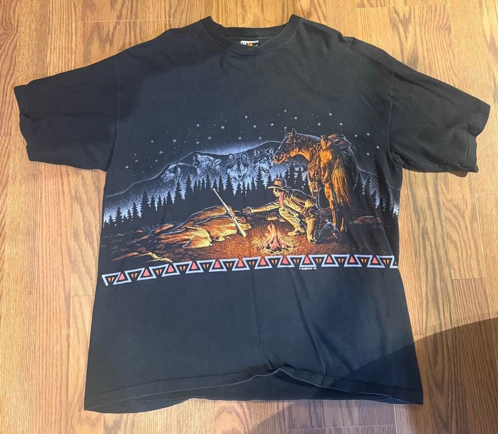 1994 Habitat Cowboy Wyoming Wraparound Size XL